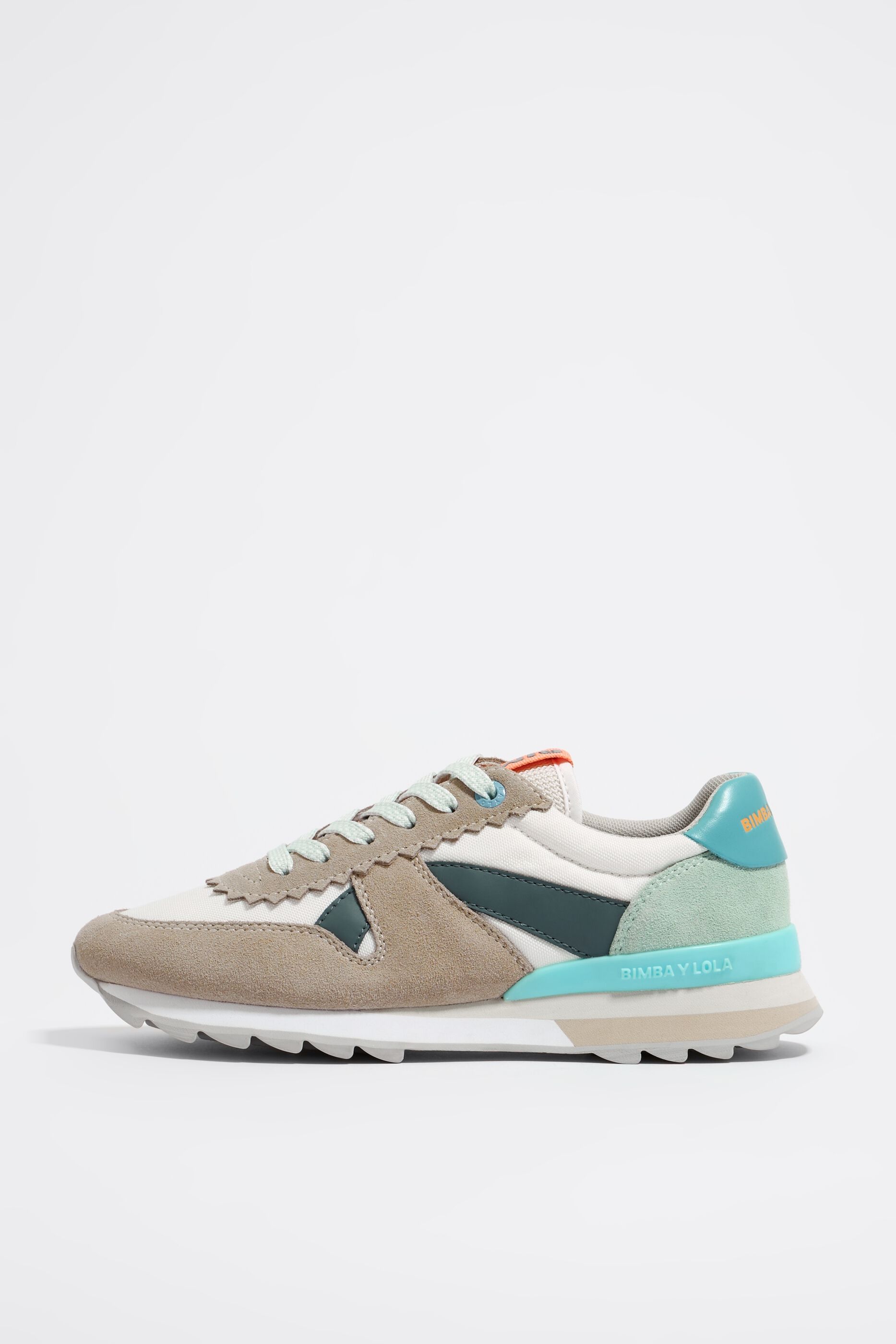 Taupe technical sneaker