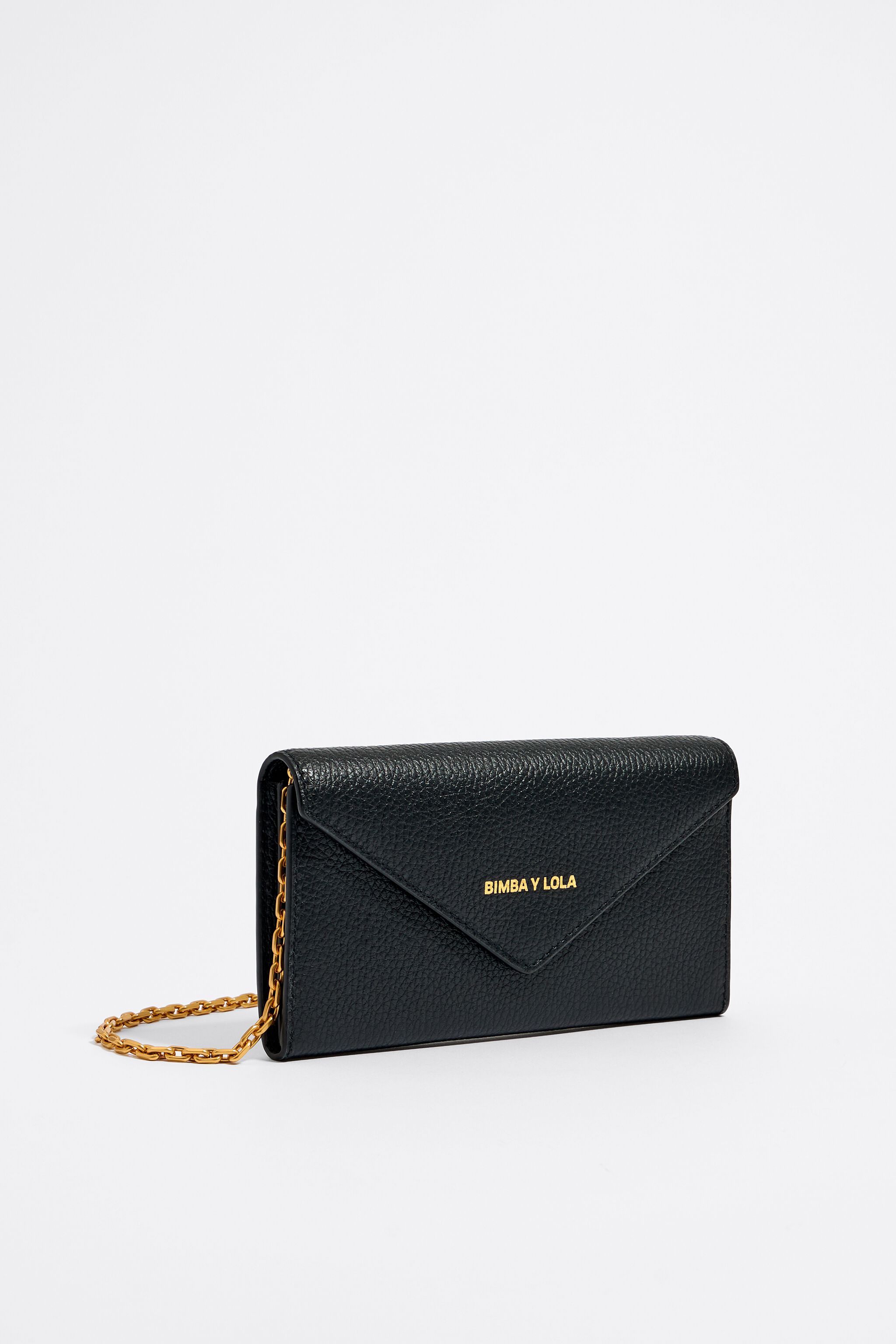 Black leather wallet/mini bag