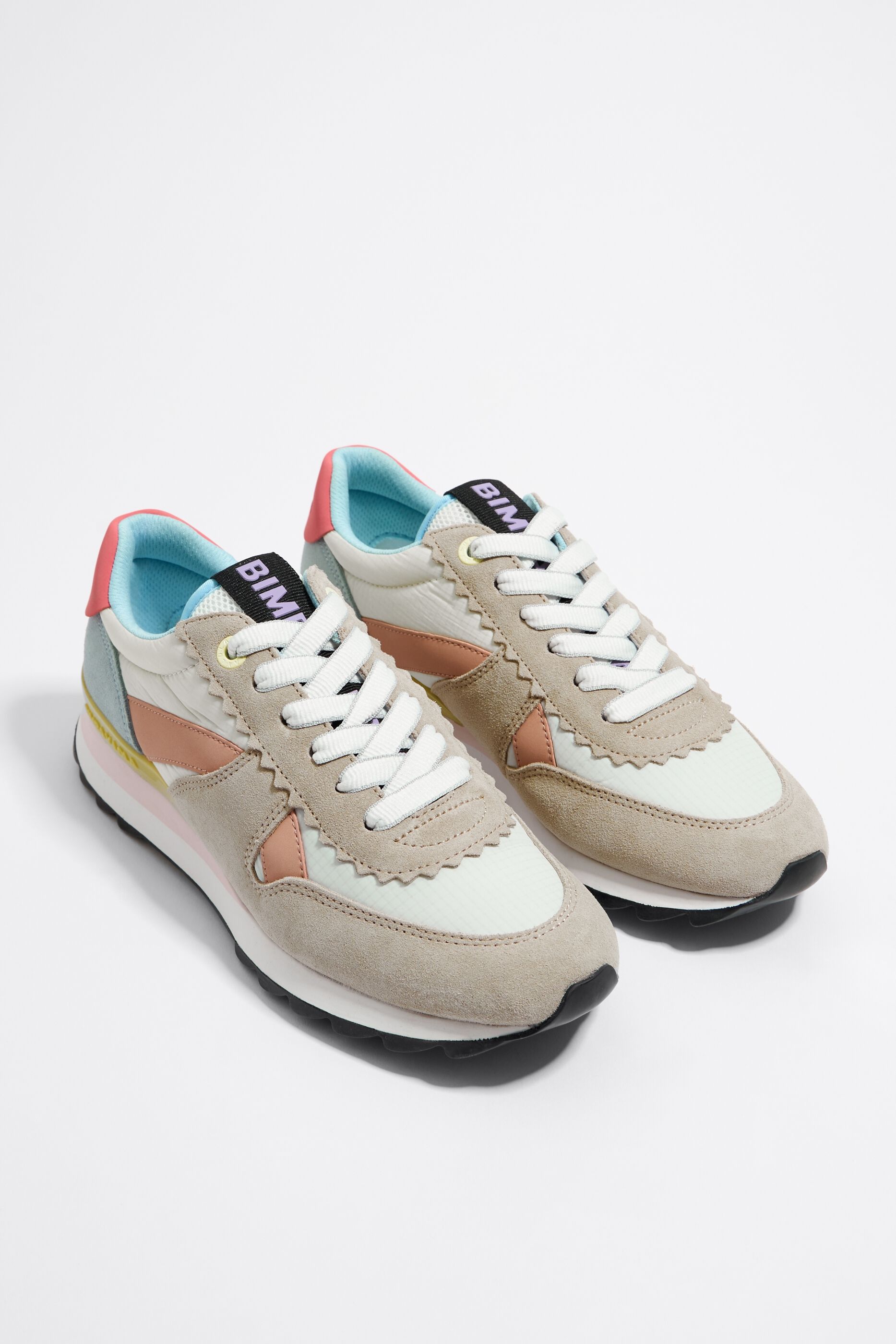 Beige technical sneaker
