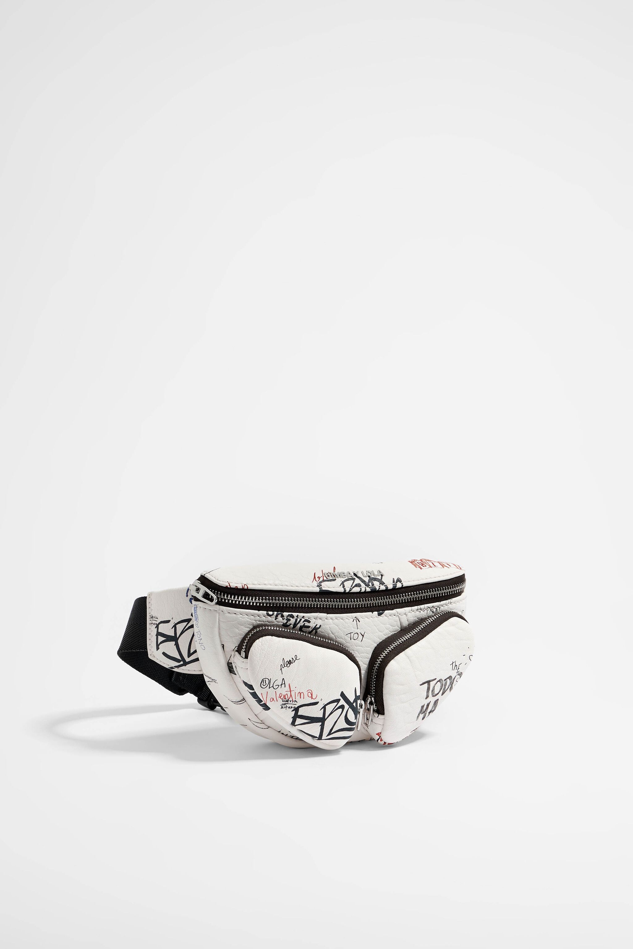 XS Wall is Love leather Pocket bumbag